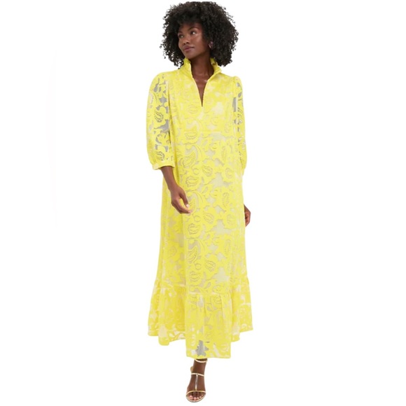 Tuckernuck Palmerston Maxi dress - Yellow Lace. S. NWT.